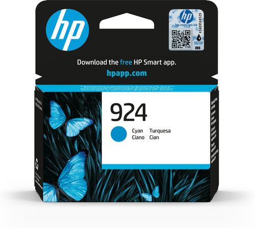 HP 924 Cyan Original Ink Cartridge HP 924 Cyan Original Ink Cartridge